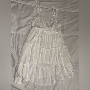White Tiered Sundress